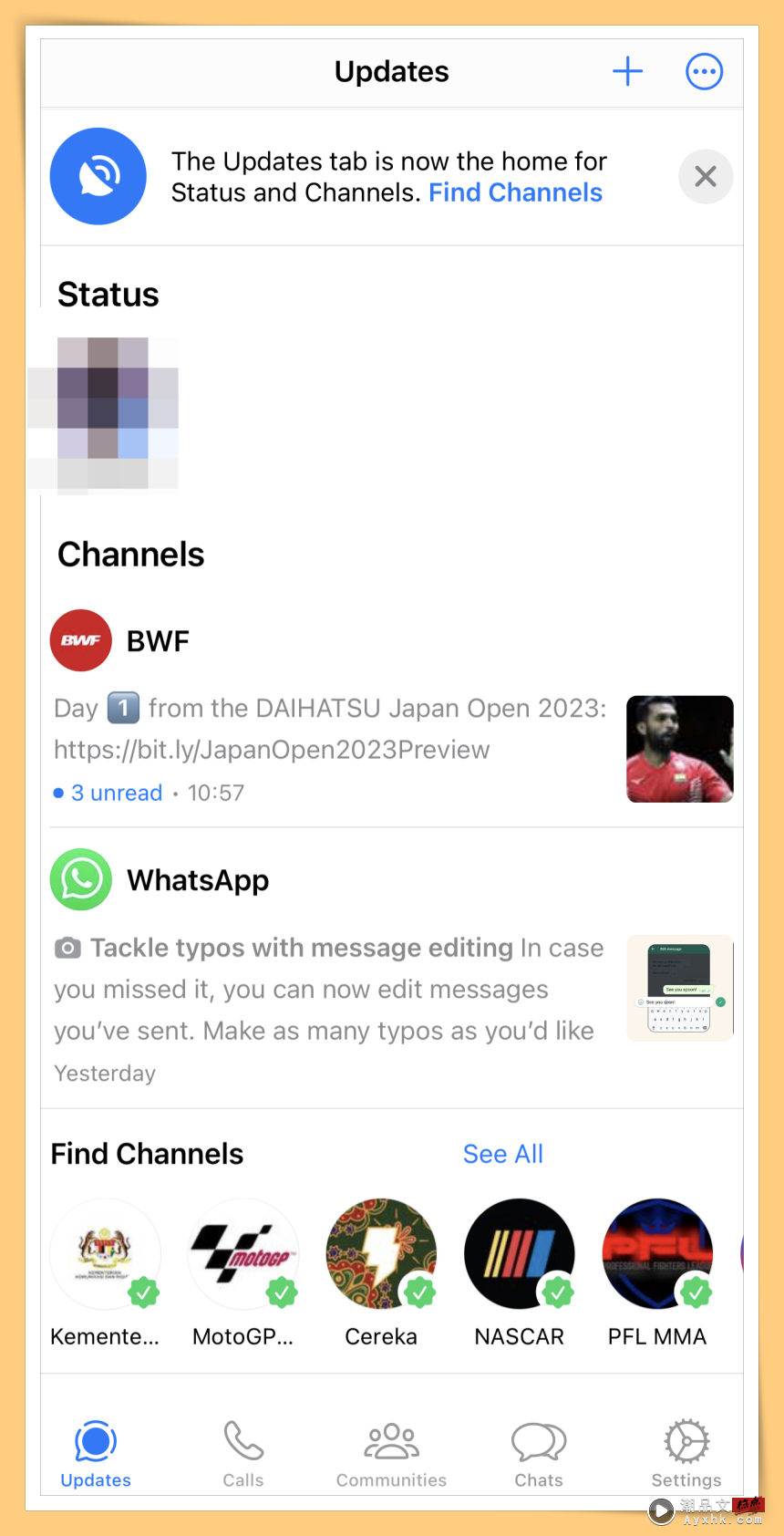 科技 I WhatsApp Channels正式上线！教你如何关注喜欢的频道！超简单 更多热点 图10张